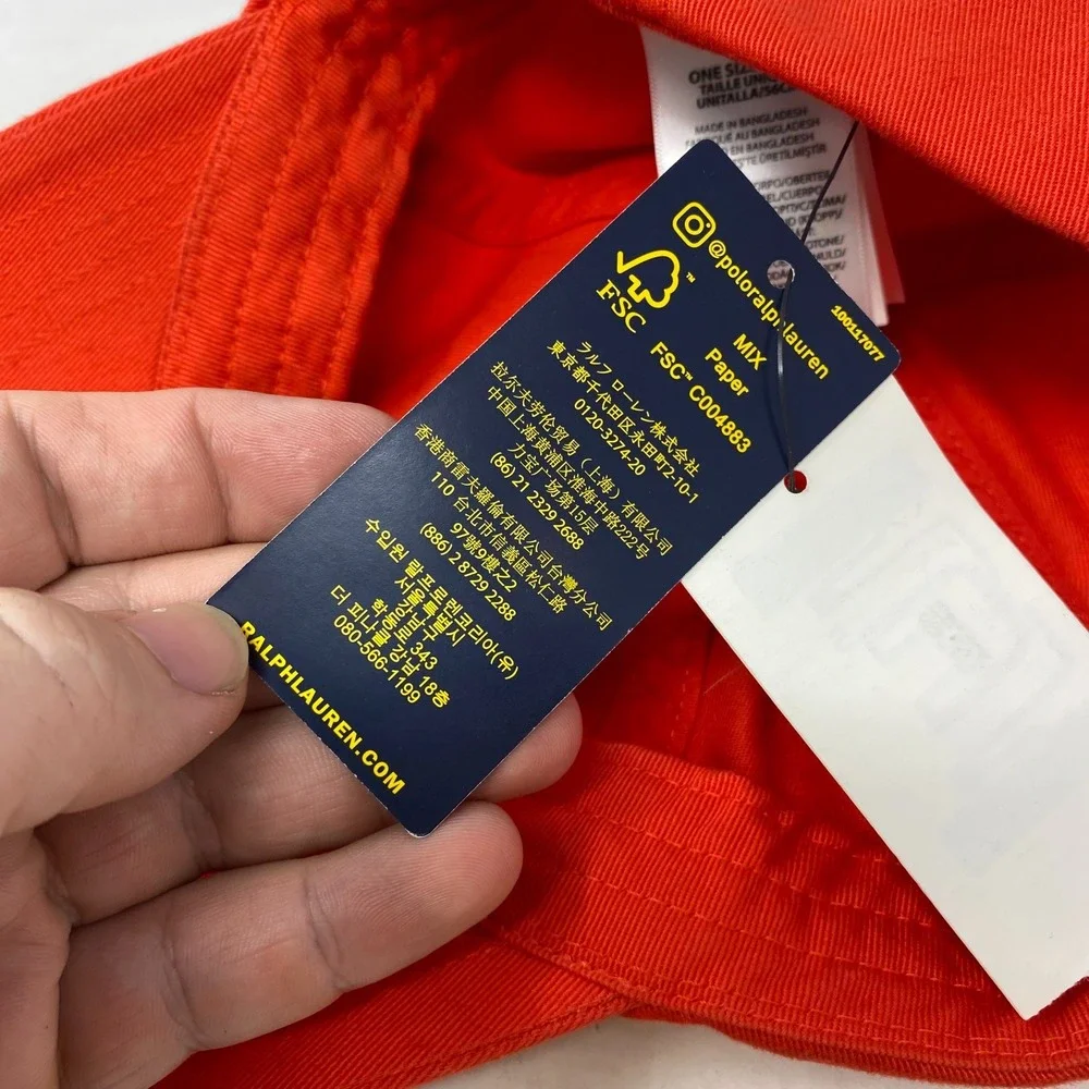 NEW Polo‎ Ralph Lauren Youth Red Hat/Blue Pony - Strapback size 8-20
